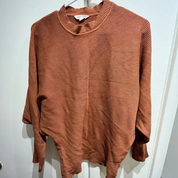 Rust Crewneck Tuck-able Sweater - Picture 2 of 5